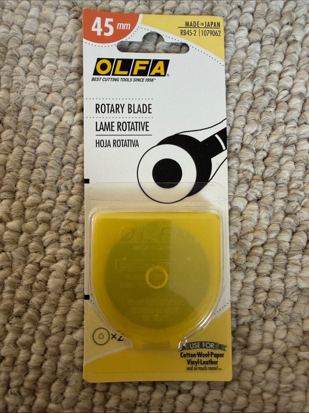 45mm Rotary Blade with Yellow Case